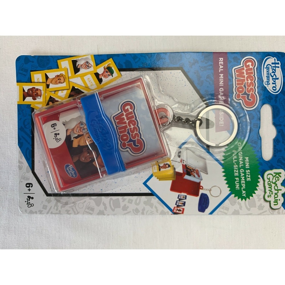 Hasbro Gaming Guess Who? Keychain Game Mini Original Gameplay Full Size Fun NEW